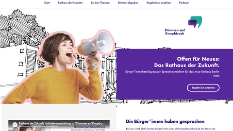 Stimmen auf Knopfdruck