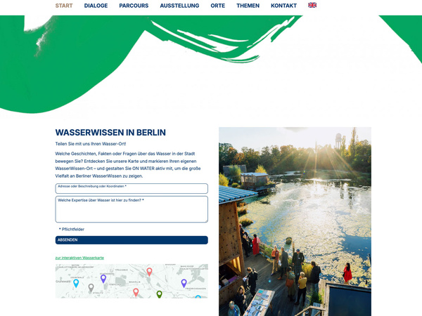 ON WATER — Wasserforschung erlebbar und mitgestaltbar machen